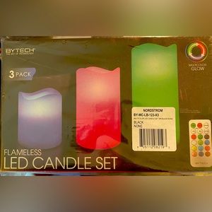 By tech Flameless LED Candle set with remote control